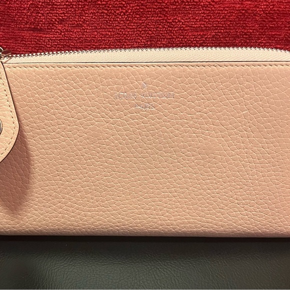 LOUIS VUITTON AUTHENTIC PINK PEBBLED LEATHER LONG ZIPPY WALLET. EUC. - Picture 1 of 12